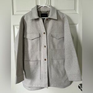 BANANA REPUBLIC Women’s Gray Oversized Wool Jacket Size M